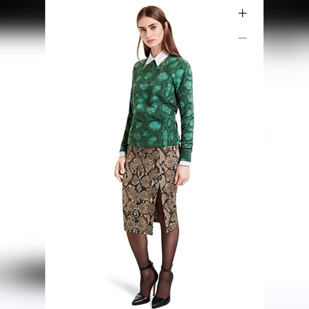 Altuzarra for Target Snakeskin Pencil Skirt Size 4